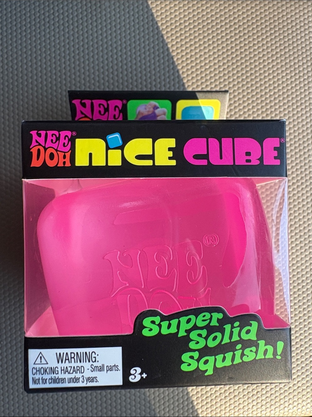 NeeDoh Nice Cube Pink Super Solid Squish Authentic Schylling NIB 🩷🩷